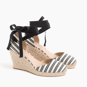 J. Crew Espadrille Wedges with Ankle Wrap